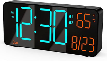 KOSUMOSU Digital Clock for Bedroom 6.7in Alarm Clocks for Living Room, Auto by KOSUMOSUTECHNOLOGY