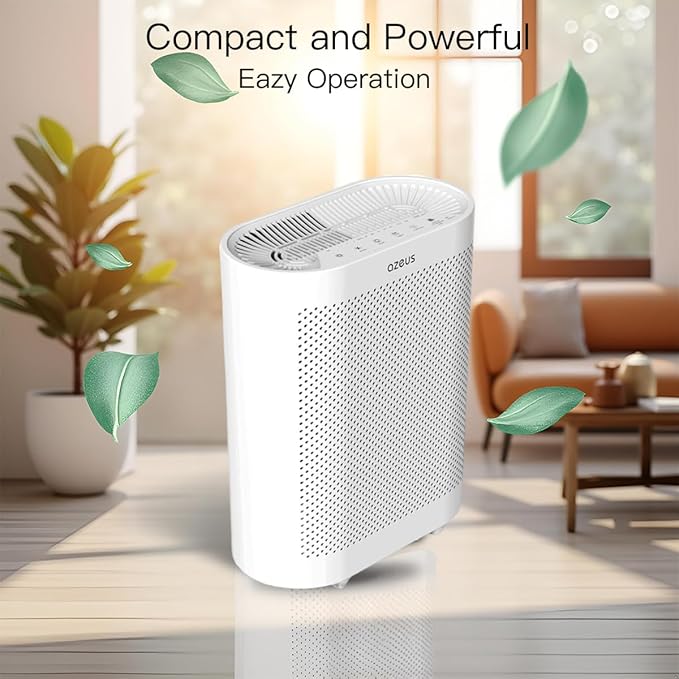 Azeus FS32 Air Purifier | True HEPA Filter | Covers Up to 1076 Sq. Ft. | Ideal - Image 2