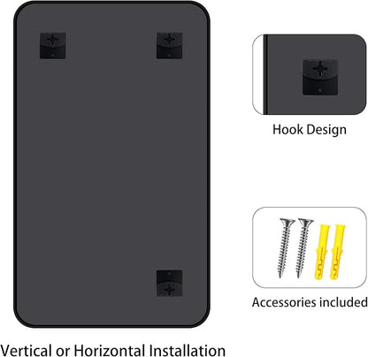 FORBATH Bathroom Mirror for Over Sink 24x40 Inch Black, Rectanglar Wall Mirror - Image 8