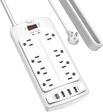 Surge Protector Power Strip by Nuetsa