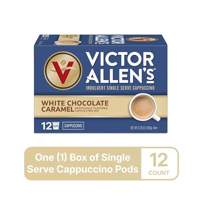 Victor Allen's Coffee White Chocolate Caramel Cappuccino, Single Serve Coffee - Image 3