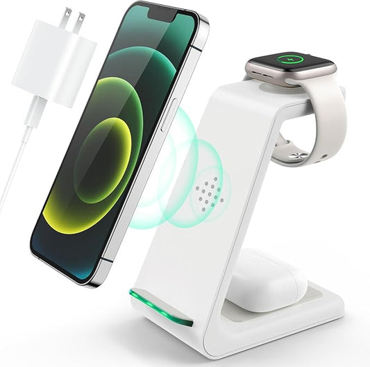 3 in 1 Wireless Charging Station, 2026 Upgraded Fast Desk Charger Station by LABJOB
