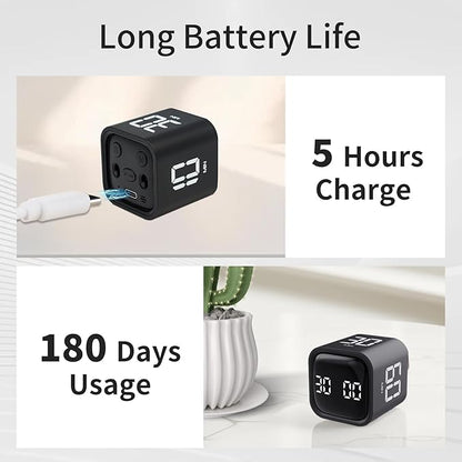 Productivity Timer Flip Gravity Sensor Cube Timer Countdown & Countup, Mute & - Image 6