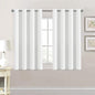 H.VERSAILTEX Thermal Insulated Room Darkening White Curtains by HVERSAILTEX