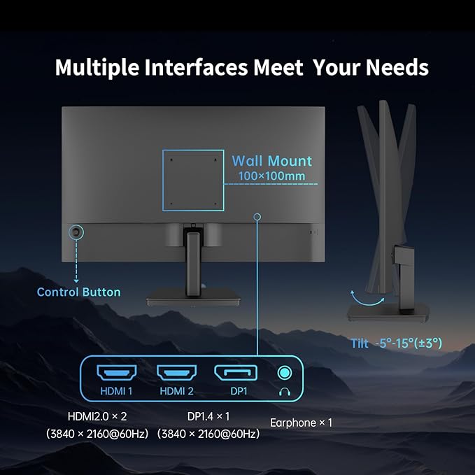 KTC 27 Inch 4K UHD Computer Monitor - Image 8