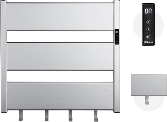 K&KALONZO Towel Warmer for Bathroom, Wall-Mounted Heated Towel Rack by KKALONZO