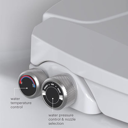 Brondell Swash Bidet Toilet Seat, Non-Electric, Dual Temperature, Fits Round - Image 6
