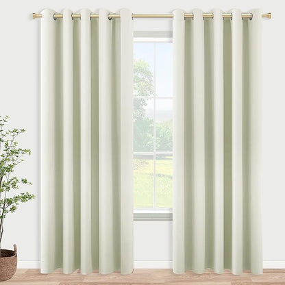 KOUFALL 60 Inch Wide Room Divider Curtains 2 Panel Set Split Privacy Sound by KOUFALL