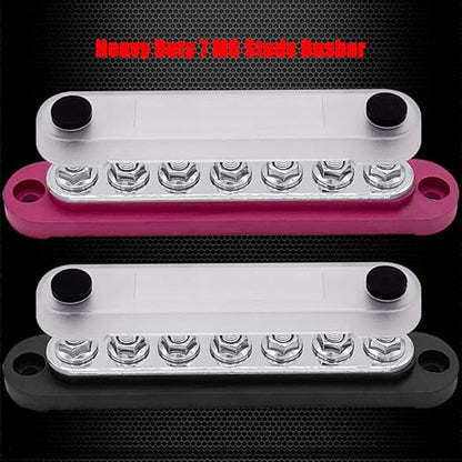 7 x M6 Studs Power Distribution Block Bus Bar 12V, Ampper 5.9" HD 150A Marine - Image 4