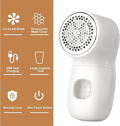 Fabric Shaver Lint Remover Sweater Shavers to Remove Pilling, Rechargeable - Image 2