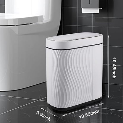 Bathroom Trash Cans with Lid 2 Gallon Automatic Trash Can, Small Motion Sensor - Image 2