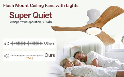 Gaizw 42 Inch Low Profile Ceiling Fans - Image 3