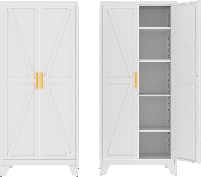 71" Tall Pantry Cabinet, Kitchen Pantry Storage Cabinets by XIUSVON