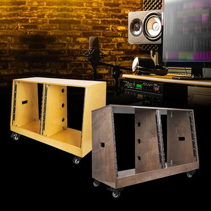 Sound Town DIY 2 x 12U Slanted Studio Rack - Image 7
