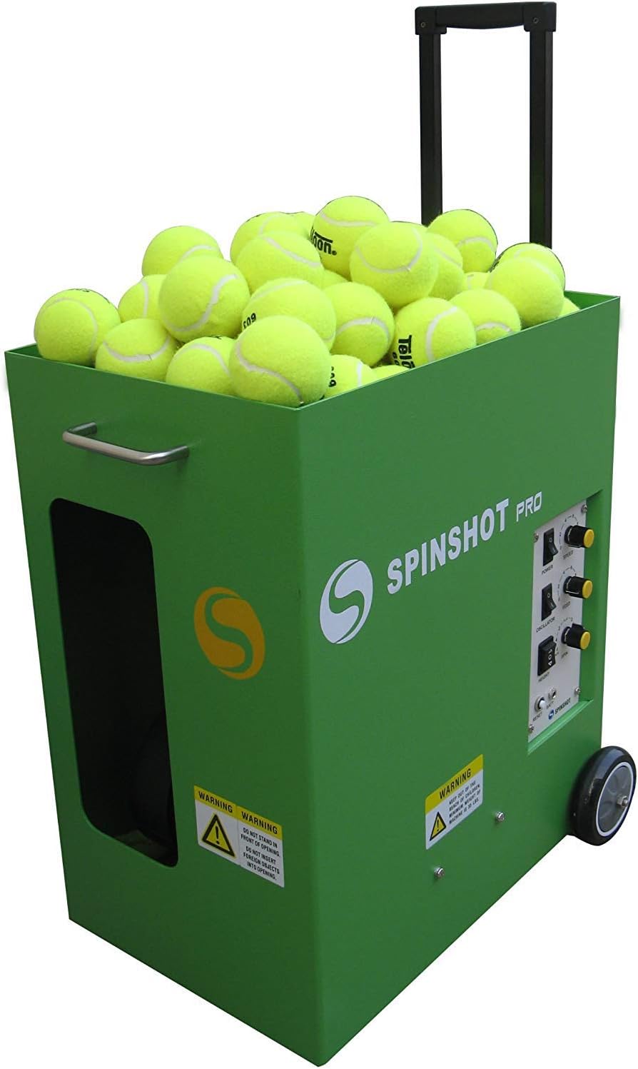 spinshot pro tennis ball machine (the best model shown in use