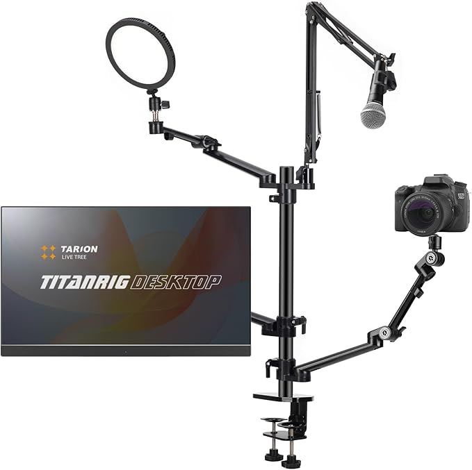 TARION Overhead Camera Desk Mount: 4-in-1 Heavy Duty Mount Set by TARION