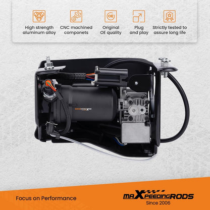 maxpeedingrods pair rear air suspension shocks + air on a desk or shelf