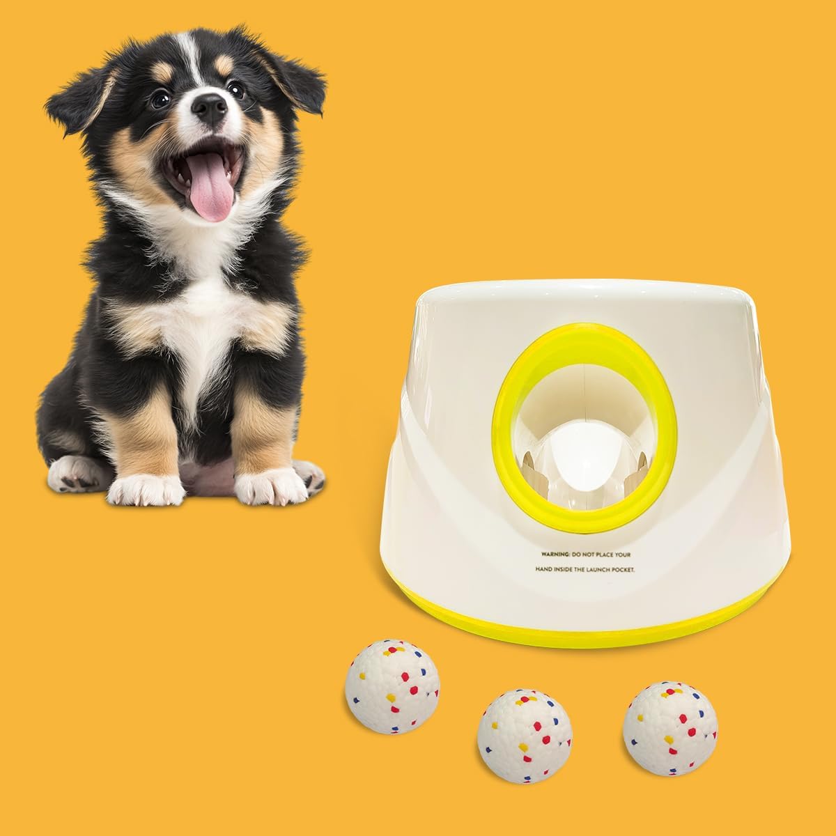 automatic dog ball launcher-small silent dog ball thrower, main product view