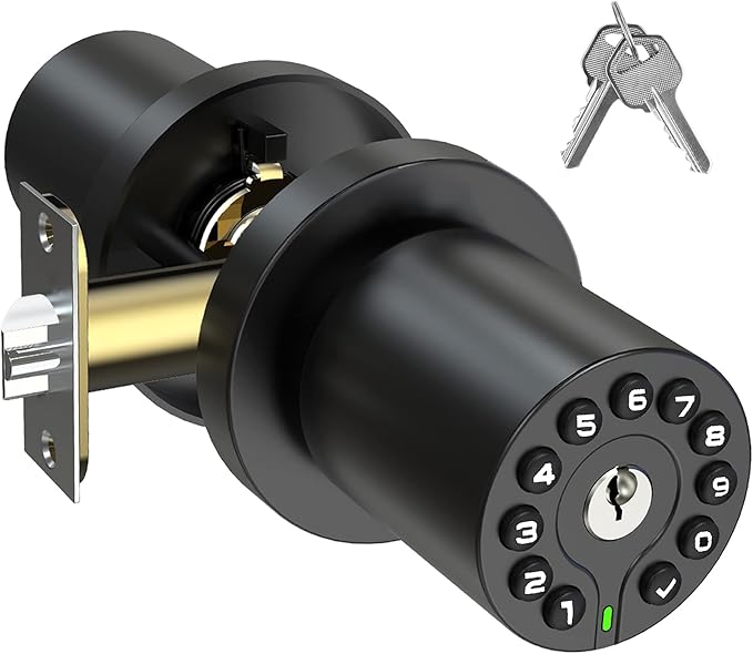 BOTHSTAR Keypad Door Knob with Key, Keyless Entry Door Lock, Code Locks Door by BOTHSTAR