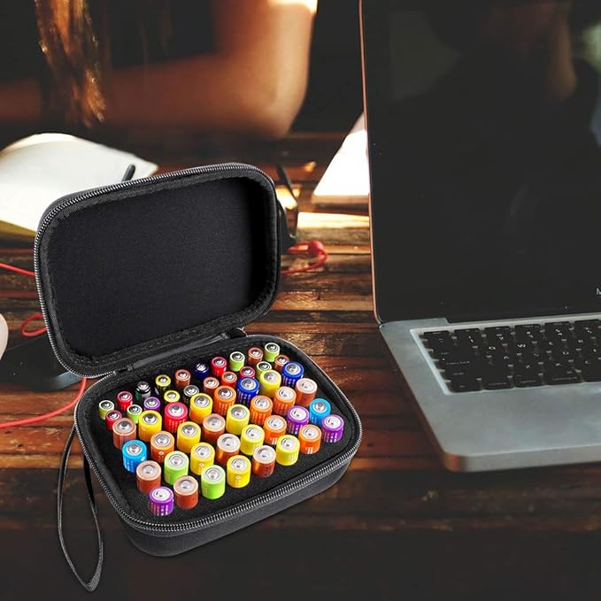 Comecase Hard Battery Organizer Storage Box Carrying Case Bag - Image 7