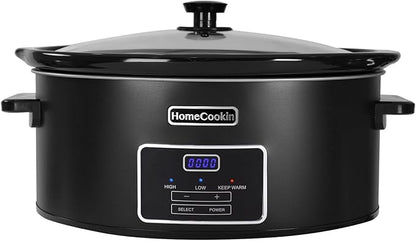 HOMECOOKIN 8 Quart Programmable Slow Cooker, Kitchen Appliances, Perfect by HOMECOOKIN