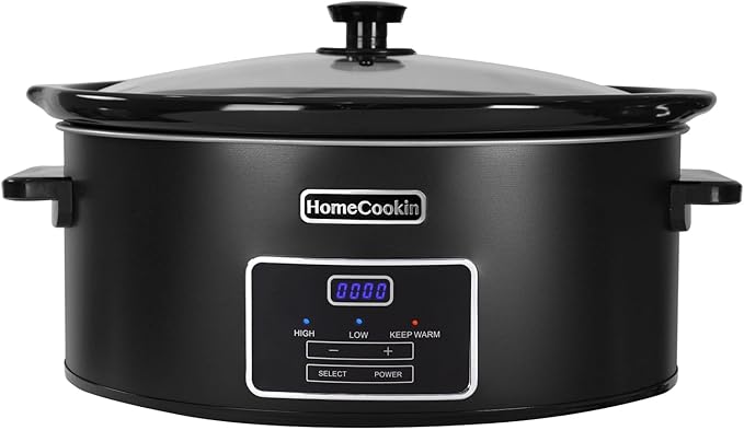 HOMECOOKIN 6 Quart Programmable Slow Cooker, Kitchen Appliances, Perfect by HOMECOOKIN