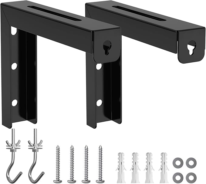 WALI Universal Projector Screen Ceiling Mount, Wall Hanging Mount L-Brackets - Image 9