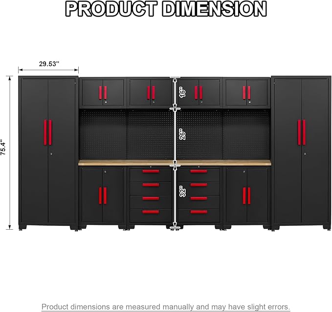 Garage Storage Cabinet System, Cabinet Drawers, Pegboard - Image 3