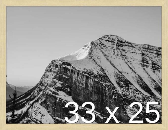 Frame It Easy 33 x 25 Wheat Wood Frame by FrameItEasy