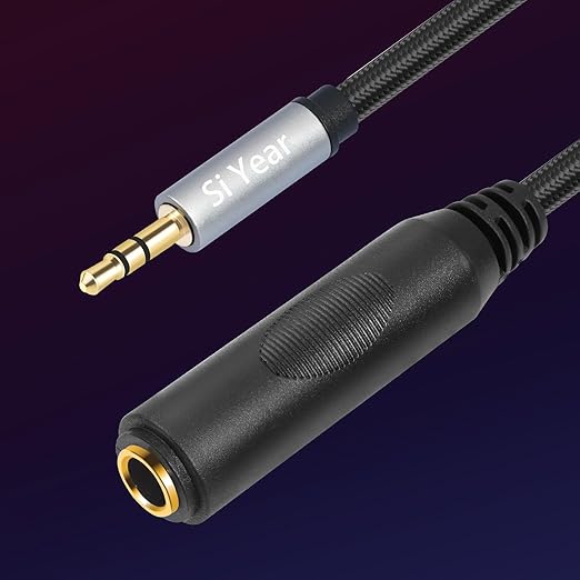 SiYear 1/4" to 3.5mm Headphone Extension Cable - Image 7