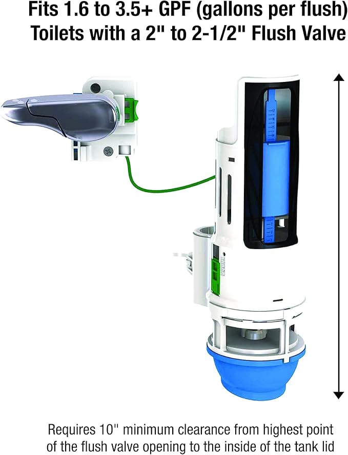 Danco HYR271T Hydroright Dual Flush Valve And Lever Handle, No Size - Image 3