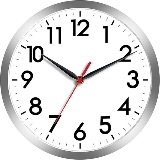 AKCISOT Wall Clock, Modern Small Wall Clocks Battery Operated 8 Inch, Silent by Akcisot