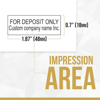 for Deposit Only Customized Office Self Inking Stamp - Image 5