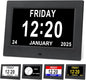 Irednolw Black Clock with Day and Date by Irednolwwillgiveyouthebest