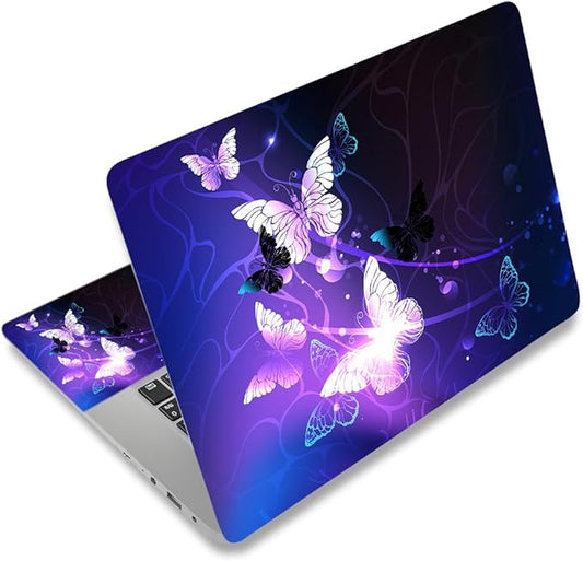 Laptop Skin Sticker Decal, Decorative Waterproof Removable, Art Butterfly by ToLuLu