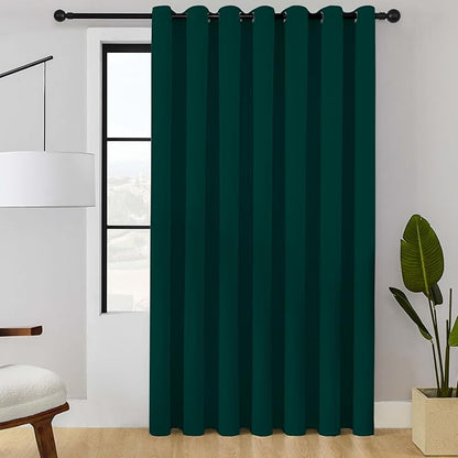 ChrisDowa Room Divider Curtain 90 Inches Long, Wide Blackout Sliding Door by ChrisDowa