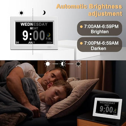 CAZOKASI 8inch Extra Large Impaired Vision Digital Alarm Clock - Image 4