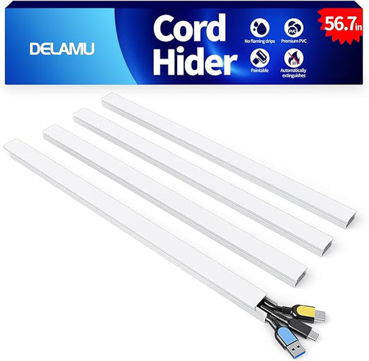 Delamu Cord Hider, 56.7in Cord Covers by DELAMU