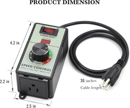 ZOWZEA AC Motor Variable Speed Controller 120V 15A 4000W - Image 3