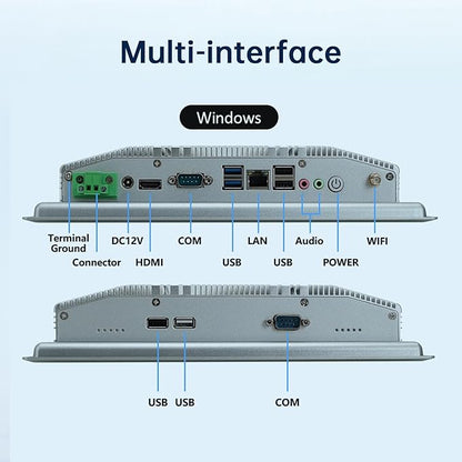 10.1-Inch Industrial Embedded Panel PC, Ratio 16:10 Multi-Touchscreen-Monitor - Image 5