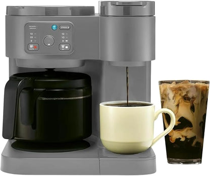 K Duo Coffee Maker for Hot and Iced Drinks, Single Serve KCup Pod Brewer and 12 by Unknown