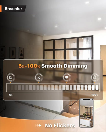 Ensenior 12 Pack 4 Inch Ultra-Thin LED Recessed Light - Image 4