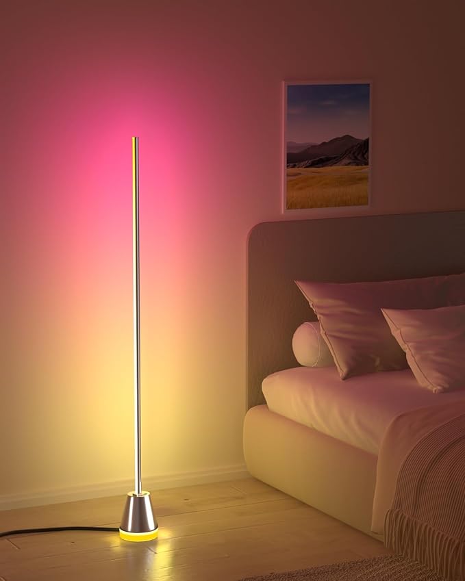 Keepsmile Smart RGB LED Corner Floor Lamp, Bright Standing Lamps - Image 6