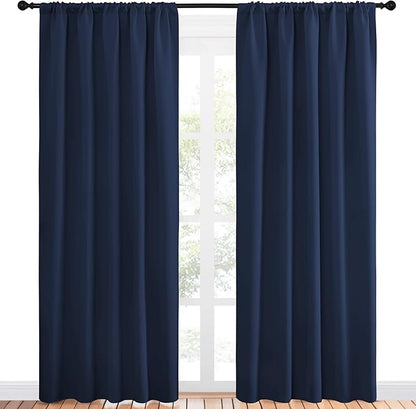 NICETOWN Navy Curtains Blackout Draperies - Image 2