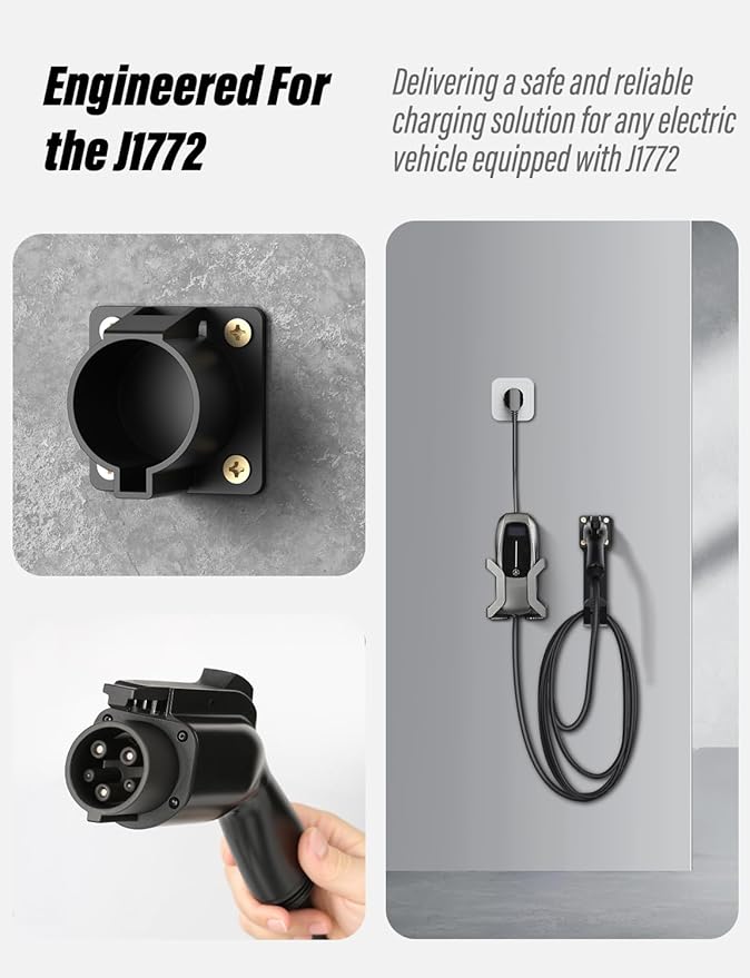 BMZX EV Charger Holder J1772, Wall Mount Kit - Image 3