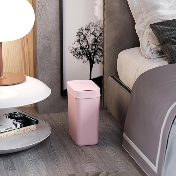 iTouchless 3 Gallon Sensor Pink Bathroom Trash Can, 10 Liter Small Slim - Image 5