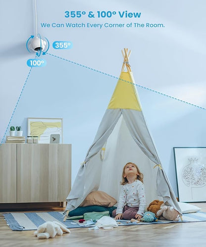 ieGeek 5.5" Baby Monitor, Audio Monitor - Image 7