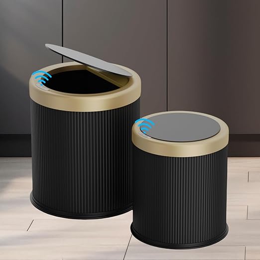 2Pack Automatic Bathroom Trash Can, Touchless Motion Sensor Garbage Can by URALFA