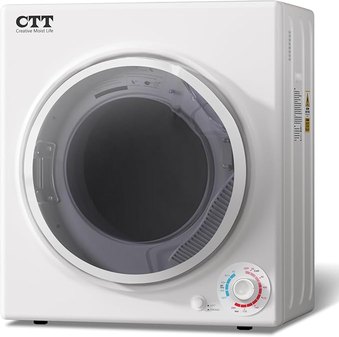 CTT Portable Clothes Dryer 3.5 cu.ft, 110V Laundry Dryer by CTT