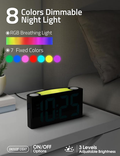 Mesqool Digital Alarm Clock for Bedrooms - Image 3